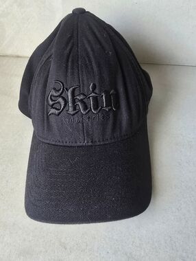 Skin Industries Black Flex Fit Baseball Cap Size S/M